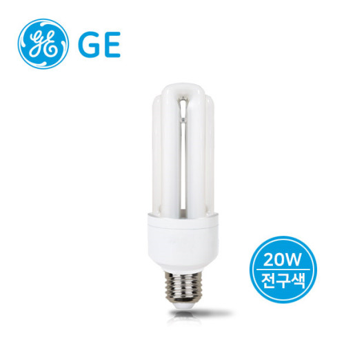 [루미트론] GE 컴팩트 형광 램프 20W 주광색, 전구색HYG/3U25W-A, HYG/3U20W/L-A