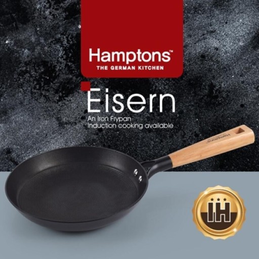 [Hamptons]햄튼 아이젠 무쇠 인덕션 후라이팬(24cm원형팬)