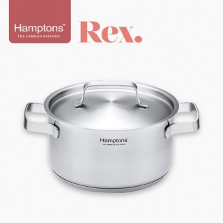 [Hamptons]독일햄튼 REX 3중바닥 인덕션냄비(18CM양수)(HREX-18P)