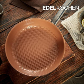 [Edelkochen] 에델코첸 통3중 IH 이지프리즘 프라이팬 28cm (코퍼 세라믹_엠보)
