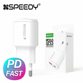 [스피디] 가정용 20W(PD3.0+QC3.0) 2포트 고속 분리형 충전기(케이블 미포함) [BOX (x100EA)단위 구매가능]