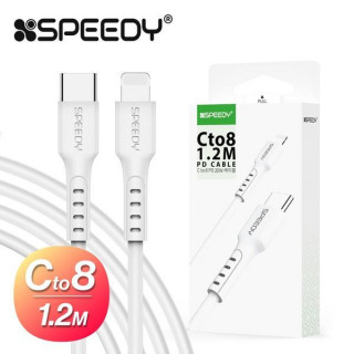 (NEW) [스피디] Cto8 PD 케이블 20W 1.2M [BOX (x100EA)단위 구매가능]