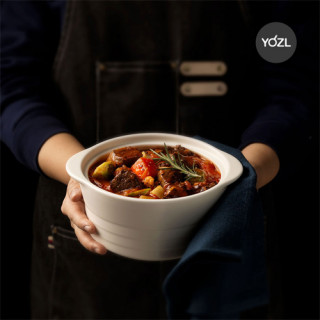 [요즐] IH인덕션 백자뚝배기 1호 (14cm) (국산,100%세라믹)