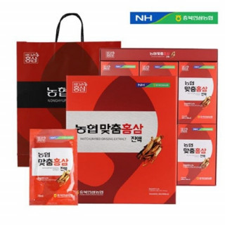 [농협] 맞춤홍삼진액 70ml x 30포 + 쇼핑백