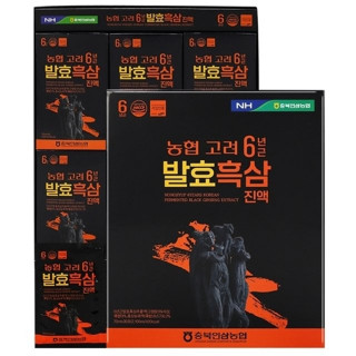 [충북인삼농협] 고려 6년근 발효흑삼 진액 70ml x 30포
