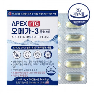[에버그린] 에이펙스 알티지 오메가-3 비타민E 1,407mg x 60캡슐
