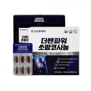 [코오롱제약] 더쎈파워 쏘팔메토 옥타코사놀 1,000mg x 60캡슐
