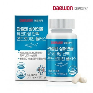 [대원제약] 관절엔 상어연골 뮤코다당 단백 콘드로이친 플러스 1,200mg x 60정